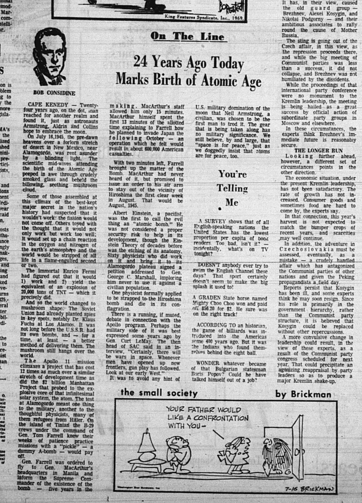 The Eagle Archives: July 16, 1969